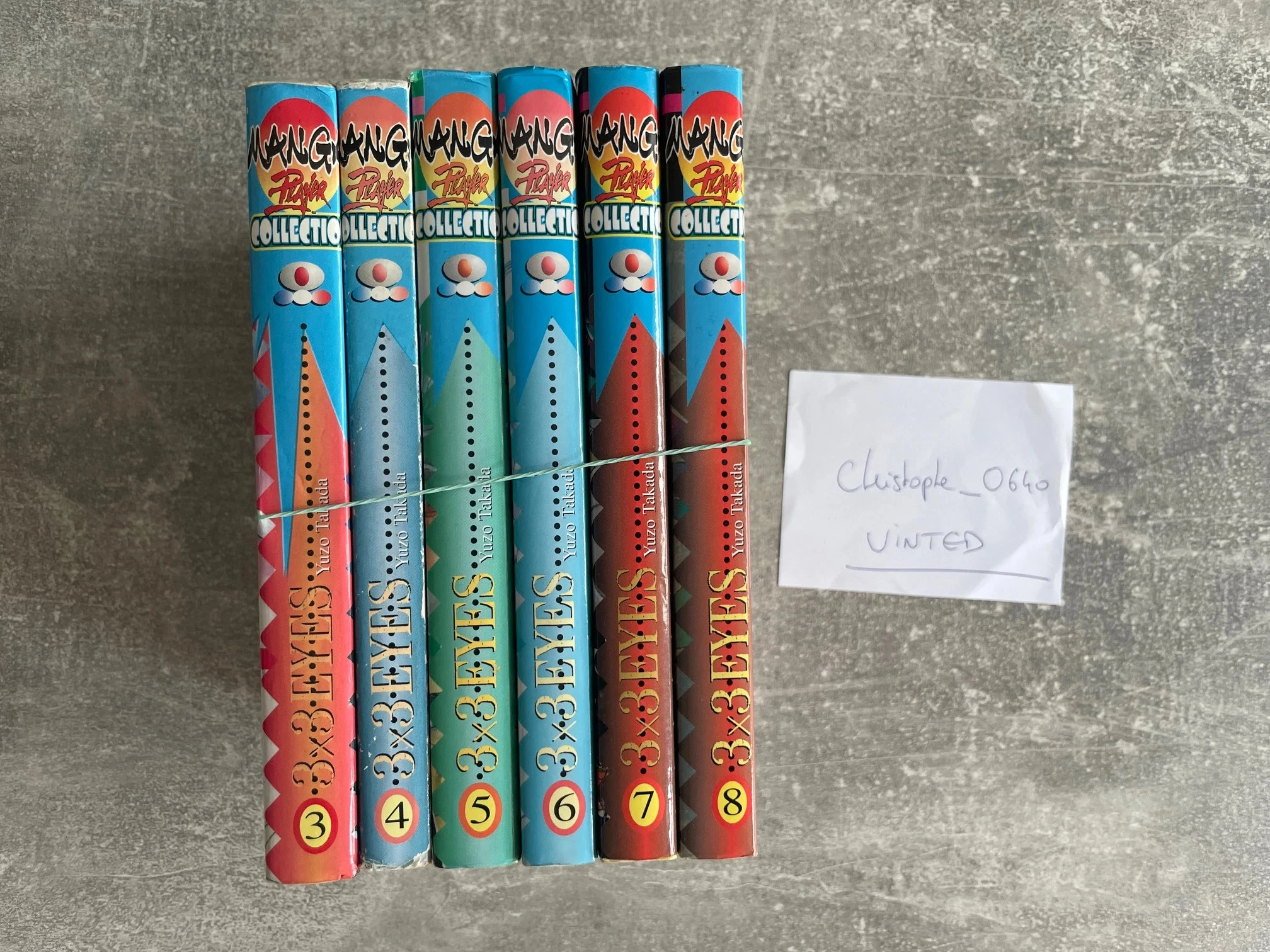 Lot de 6 mangas 3 X 3 eyes, tomes 3 à 8 en versie Frans. – photo 2